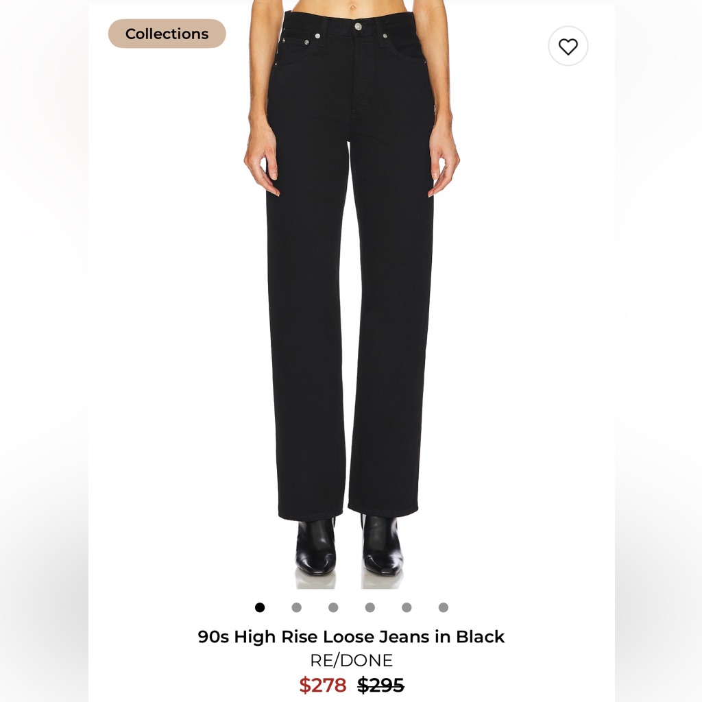 Brand New 90s High Rise Re/Done Loose Jeans